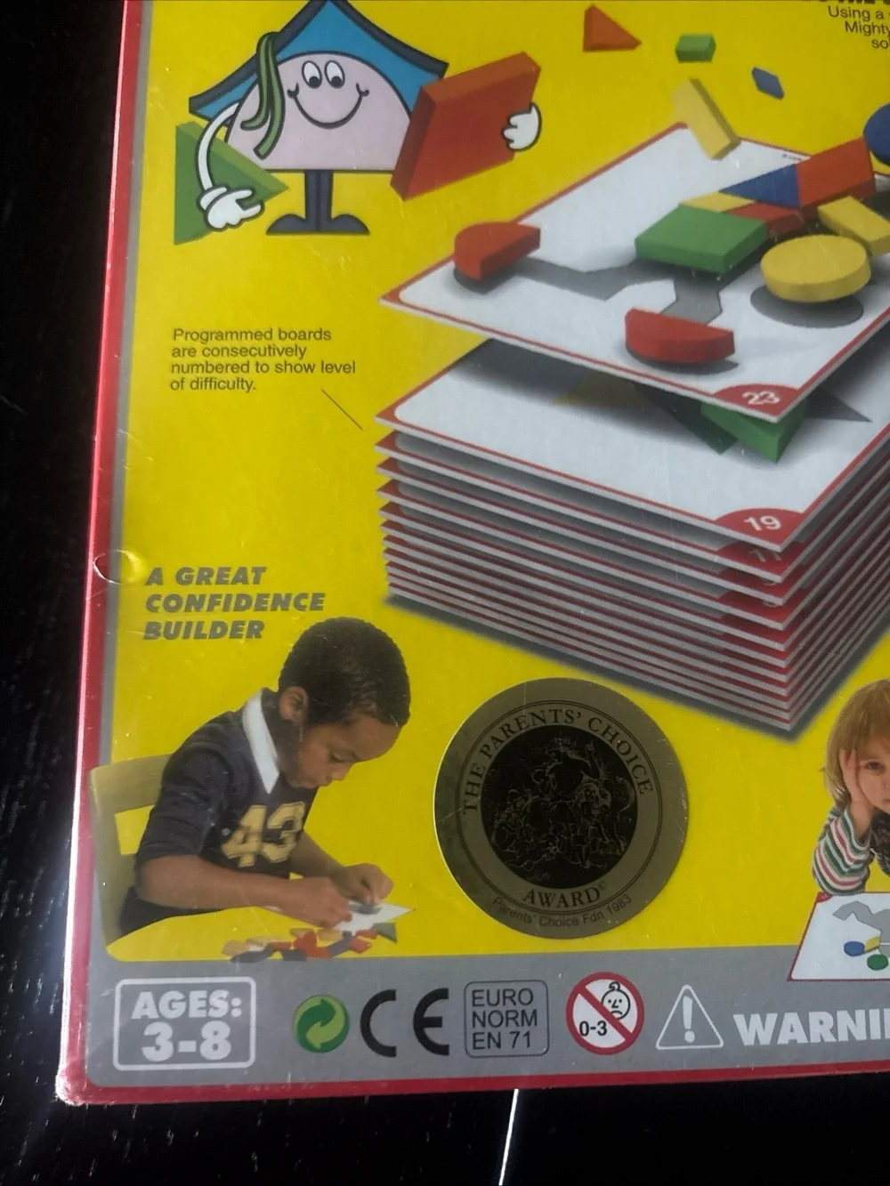 NIB New Mindful Minds Educational Geometric Puzzle Game Ages 3-8 years